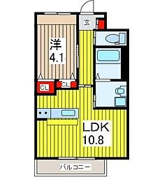 StellaKousei 1LDKの間取図画像