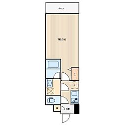 クレアポルテ川口元郷 1Kの間取図画像