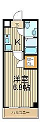 AcseedsTower川口並木 1Kの間取図画像
