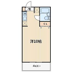 アリエッタ・イースト 1Kの間取図画像