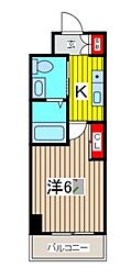 アクシーズグランデ蕨4マンション 1Kの間取図画像