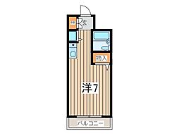ウインザーパレス川口 ワンルームの間取図画像