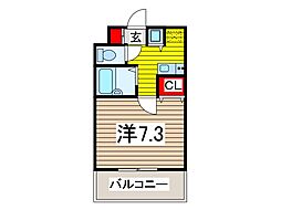 BPRレジデンス川口 1Kの間取図画像