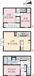 ベルリード 3LDKの間取図画像