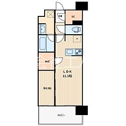 RJRプレシア川口 1LDKの間取図画像