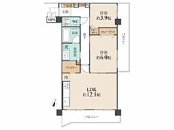間取図画像 2LDK