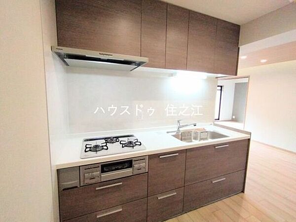 シンクも広めでお料理はもちろん食器洗いもしやすいですよ