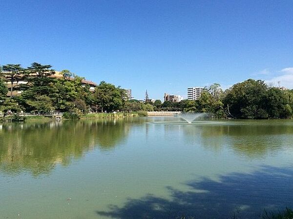 ■万代池公園■万代池公園 470m