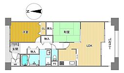 シティコーポ住之江EAST 3LDKの間取図画像