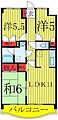 緑の森ハウス4階8.9万円