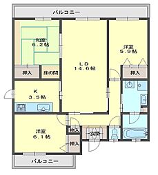 間取図画像 3LDK