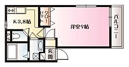 アーバン 1Kの間取図画像