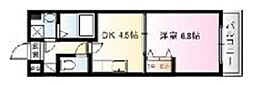 THESKYVIEW 1DKの間取図画像