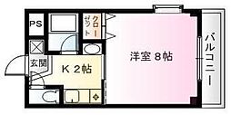 フレンドリーハウス匠 1Kの間取図画像