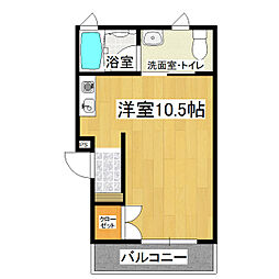 フォレストつくば ワンルームの間取図画像
