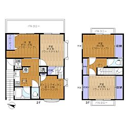 豊町2丁目貸家 2階4DKの間取り