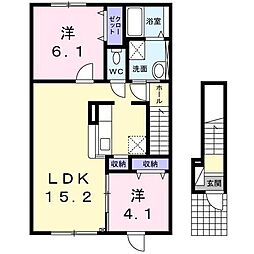 間取図画像 2SLDK
