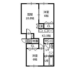間取図画像 2LDK