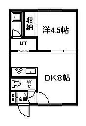 アットホーム8・8 1DKの間取図画像