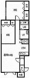 エルモ3 2LDKの間取図画像