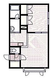 クレスト 1LDKの間取図画像