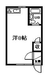 ダイワハイツ ワンルームの間取図画像