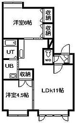 ファイン65 2LDKの間取図画像