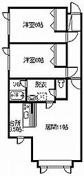 フローレンス 2LDKの間取図画像