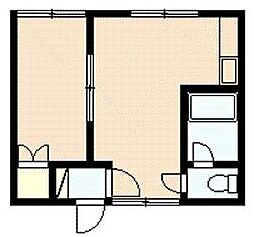 ハウス・ザ・ライフビル 1LDKの間取図画像
