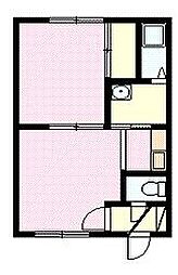 アルファ・ライフ 1DKの間取図画像