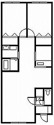 シンフォニー永山2・4 2LDKの間取図画像