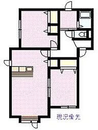グランヴェール 2LDKの間取図画像