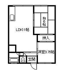 間取図画像 2LDK