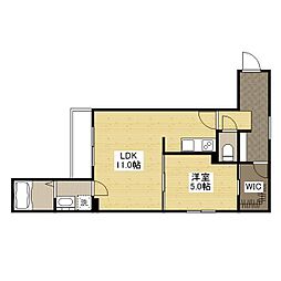 Ｌｉｅｎ南本庄 1階1LDKの間取り