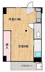 アドバンス神辺 3階ワンルームの間取り