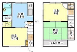 コンフォートハイツI 3DKの間取り