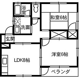 間取図画像 2LDK