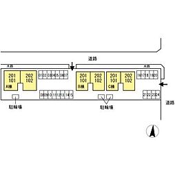 ラフィーネ　Ａ棟 2階3LDKの室内