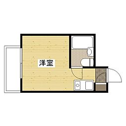 リアライズ福山 11階ワンルームの間取り