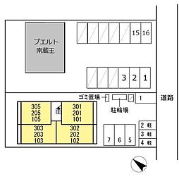 シティパーク南蔵王 1階1LDKの室内
