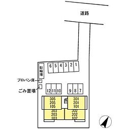 ラフィネ大門 2階1LDKの室内