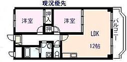 アルハウス南蔵王 2LDKの間取図画像