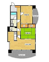 NOVA松浜町 2LDKの間取図画像
