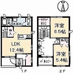 シャーメゾンアイサイトB 2LDKの間取図画像