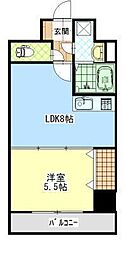 セリオンパレス 1LDKの間取図画像