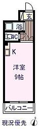 ルーエ霞町 1Kの間取図画像
