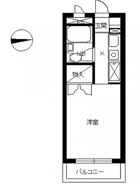 スカイコート京王多摩川 102号室｜東京都調布市多摩川２丁目(賃貸マンション1R・2階・17.01㎡)の写真 その2