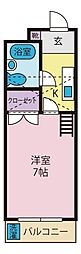 グランパスノムラ 1Kの間取図画像
