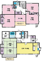 中央2丁目戸建・6SLDK 6SLDKの間取り