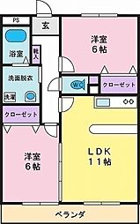 間取図画像 2LDK